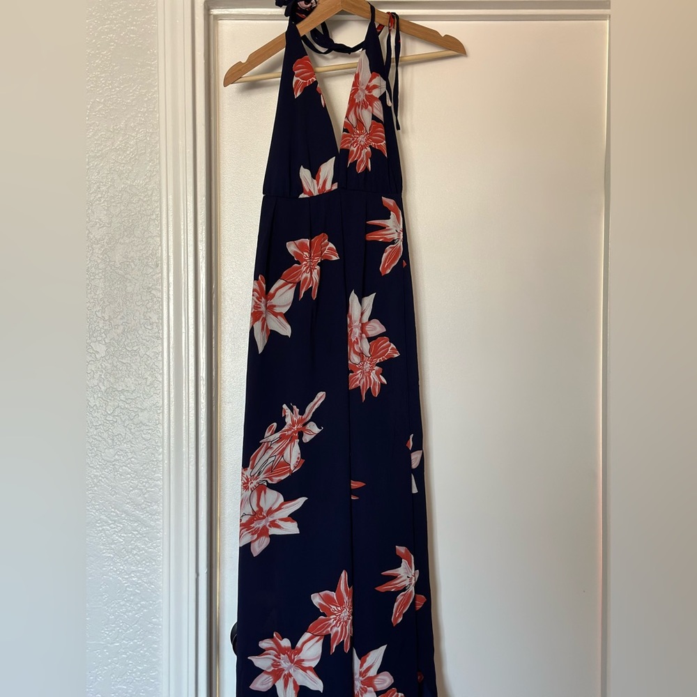 Floral halter dress